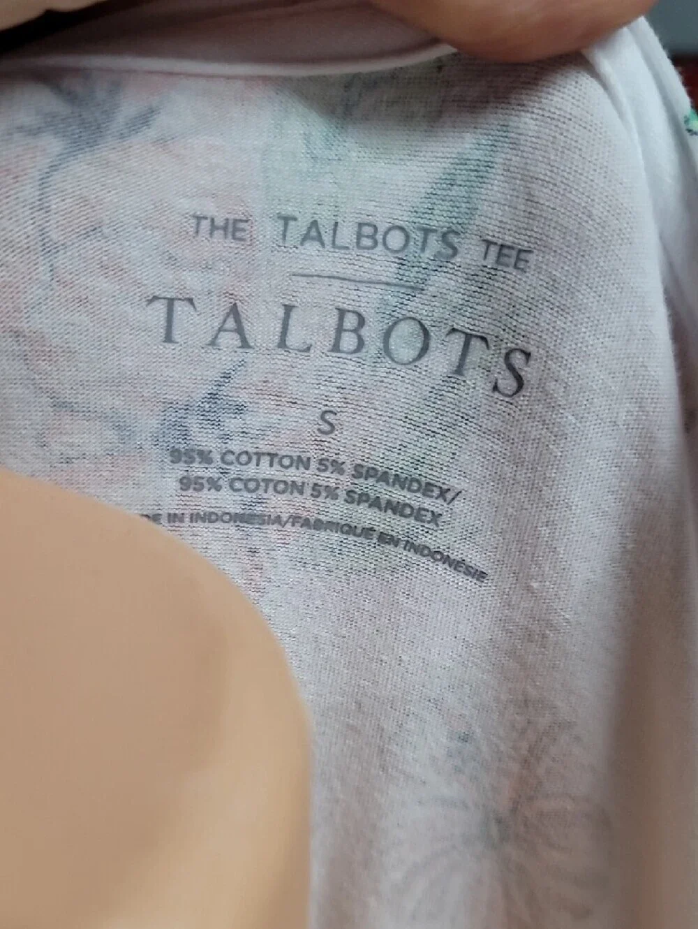 Talbots White Tropical Floral Long Sleeve Tee - Picture 2 of 4